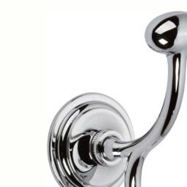 Robe Hook London Terrace Double Polished Nickel 4-7/8 Inch 4-1/8 Inch Wall Mount Brass