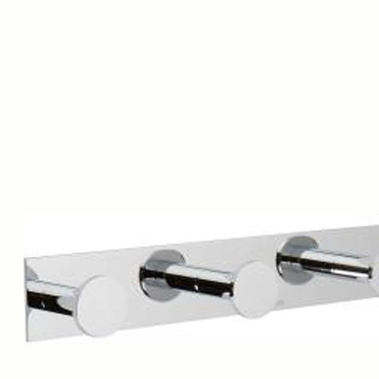 Robe Hook Surface Quadruple Polished Chrome 2-3/16 Inch 2-5/16 Inch Wall Mount Brass