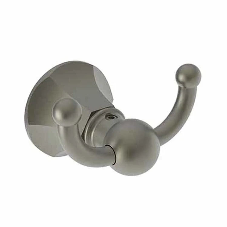 Robe Hook Metropole Double Gun Metal 2-1/3 Inch Wall Mount Brass