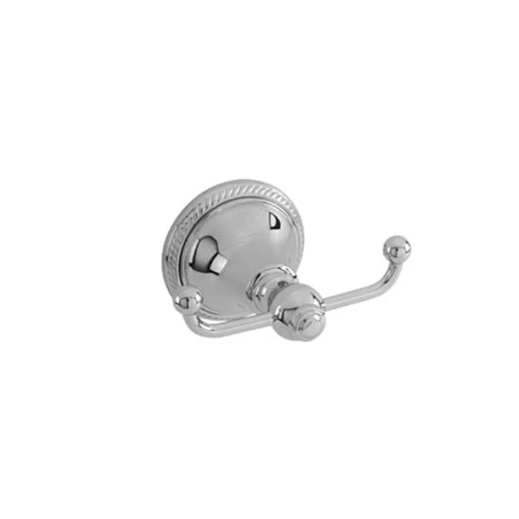 Robe Hook Amisa Double Satin Brass PVD 3-1/4 Inch Wall Mount Brass