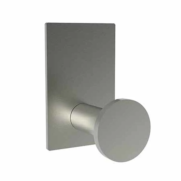 Robe Hook Metro Single Satin Nickel PVD 3-1/2 Inch 2-2/7 Inch Wall Mount Brass