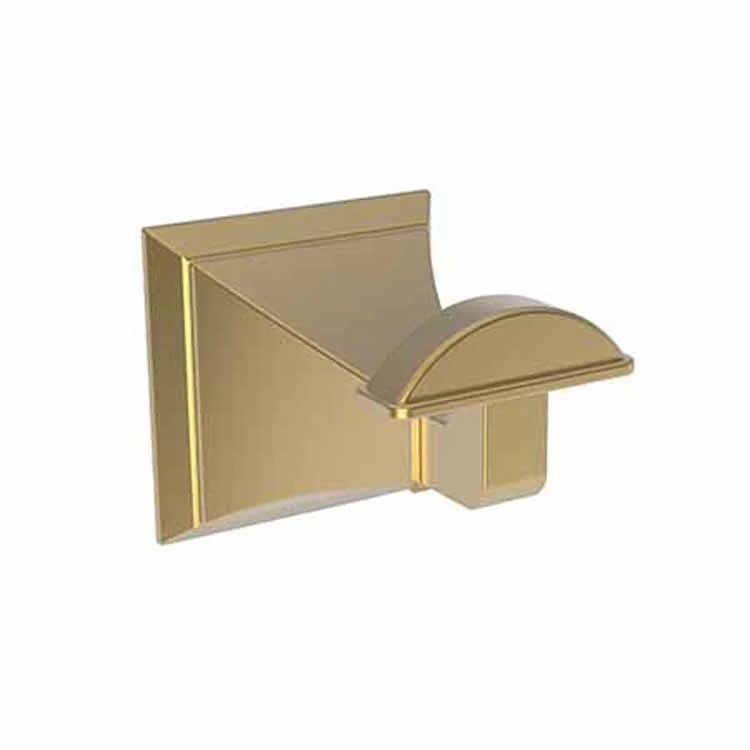 Robe Hook Joffrey Single Satin Gold PVD 2-1/5 Inch 2-5/7 Inch Wall Mount Brass