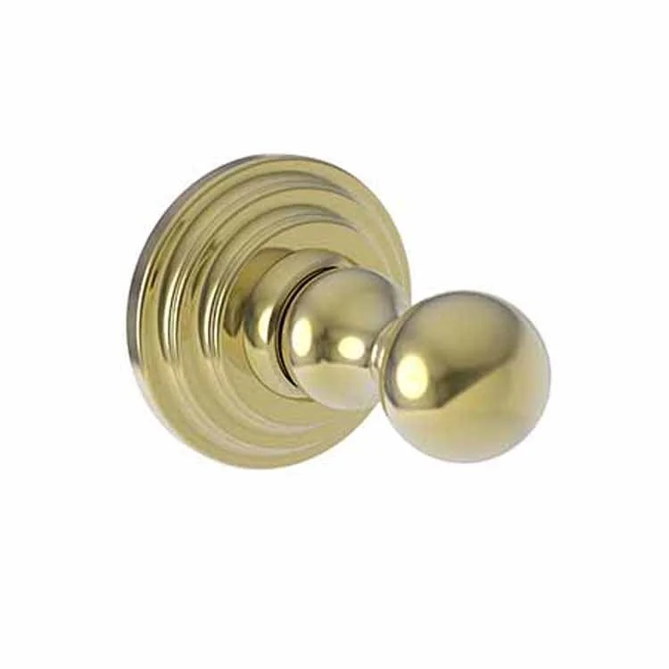 Robe Hook Alveston Single Polished Brass Uncoated Living 2-1/2 Inch Wall Mount Brass