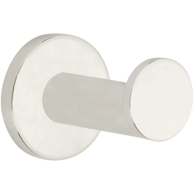 Robe Hook East Linear Single Matte White 2-2/5 Inch Wall Mount Brass