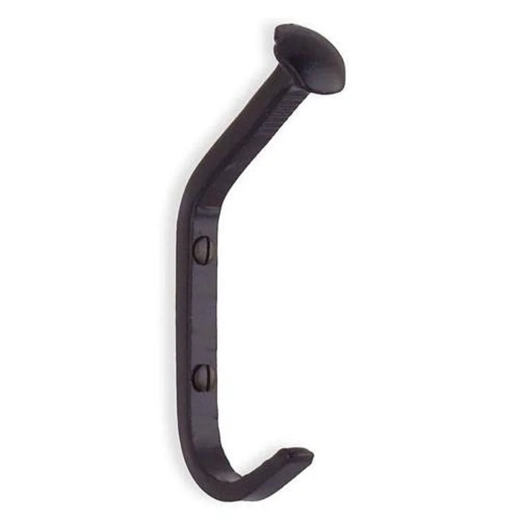 Nail Hook Single Wrought Iron 4-1/3 Inch 2 Inch Wall Mount Metal