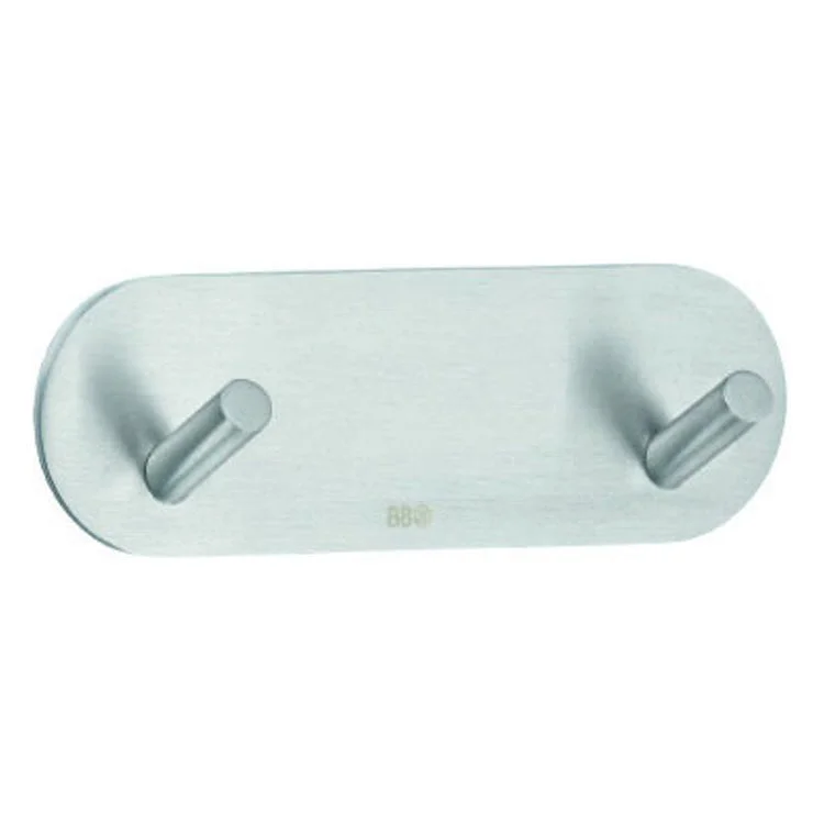 Hook Design Double Brushed Stainless Steel 7/8 x 3-1/2 x 1-1/8 Inch 1-1/8 Inch Wall Mount