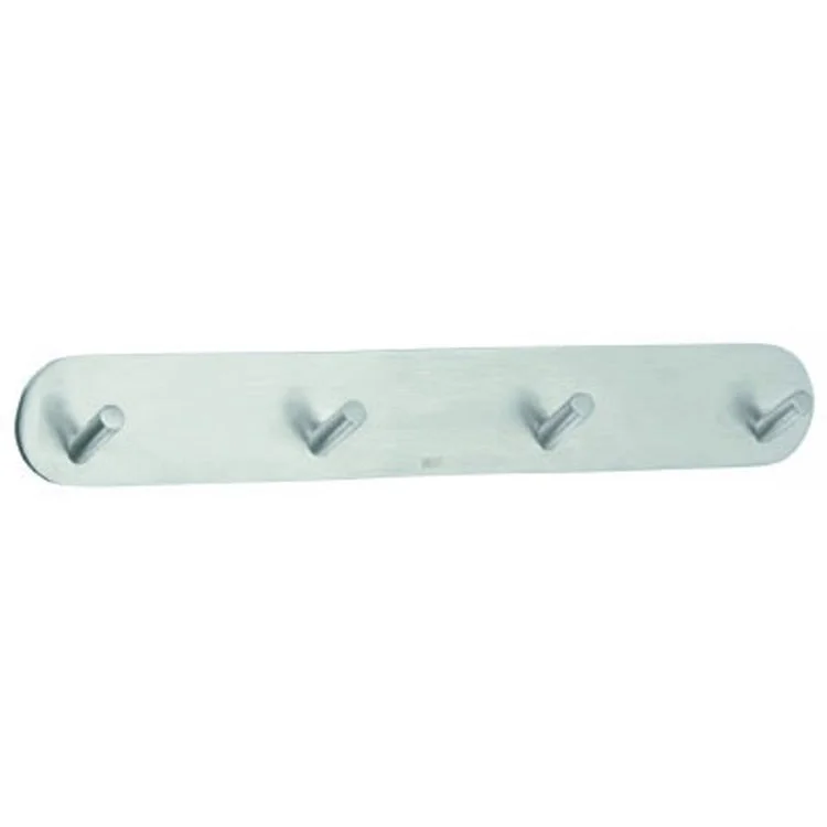 Coat Rack Design 4 Hook 7/8 x 8-1/4 x 1-1/8 Inch Polished Stainless Steel