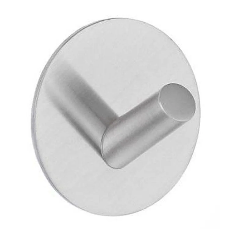 Hook Design Single Brushed Stainless Steel 1-7/8 x 1-7/8 x 1-1/4 Inch 1-1/4 Inch Wall Mount