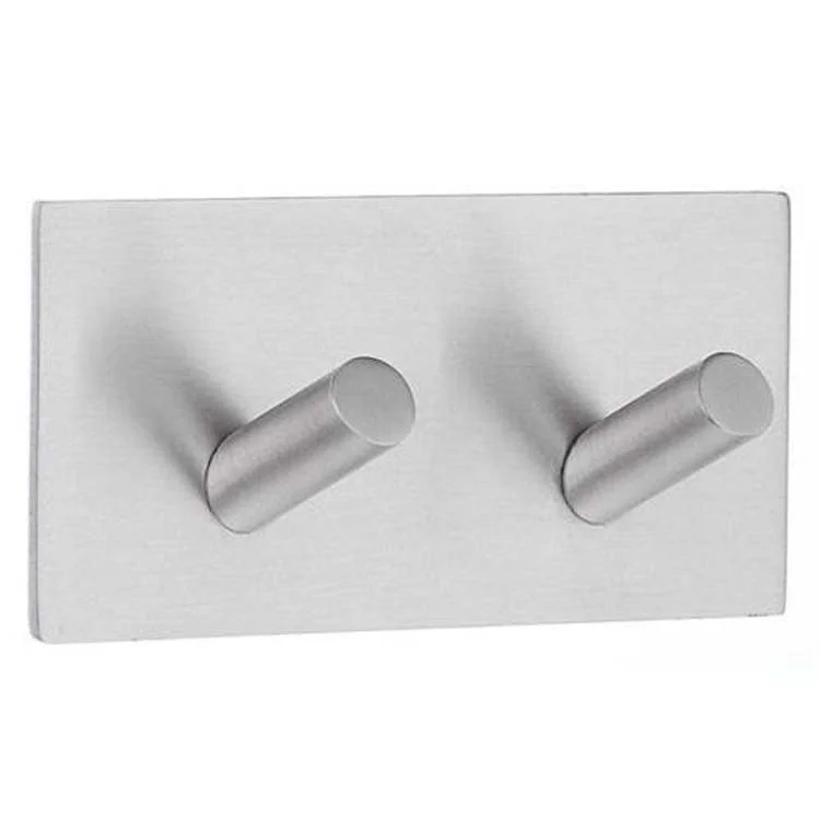 Hook Design Double Brushed Stainless Steel 1-1/4 x 3-1/2 x 1-3/4 Inch 1-1/4 Inch Wall Mount