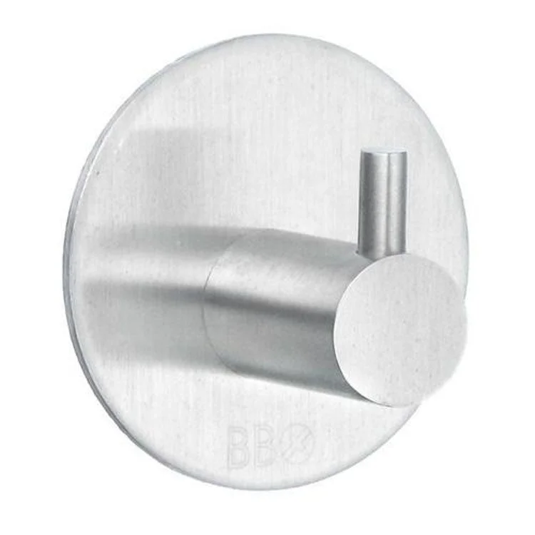 Hook Design Single Brushed Stainless Steel 2 x 2 x 2 Inch 2 Inch Wall Mount