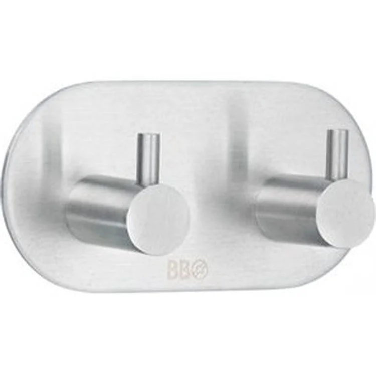 Hook Design Double Brushed Stainless Steel 1-1/4 x 3-3/4 x 1-7/8 Inch 1-1/4 Inch Wall Mount