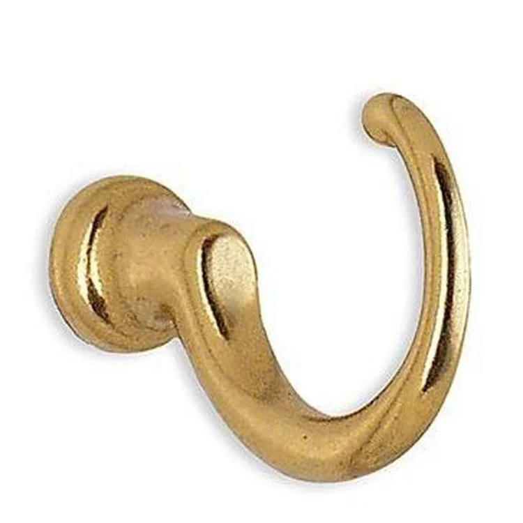 Hook Loop Polished Brass 1-1/8 Inch 1-1/8 Inch Wall Mount Zinc