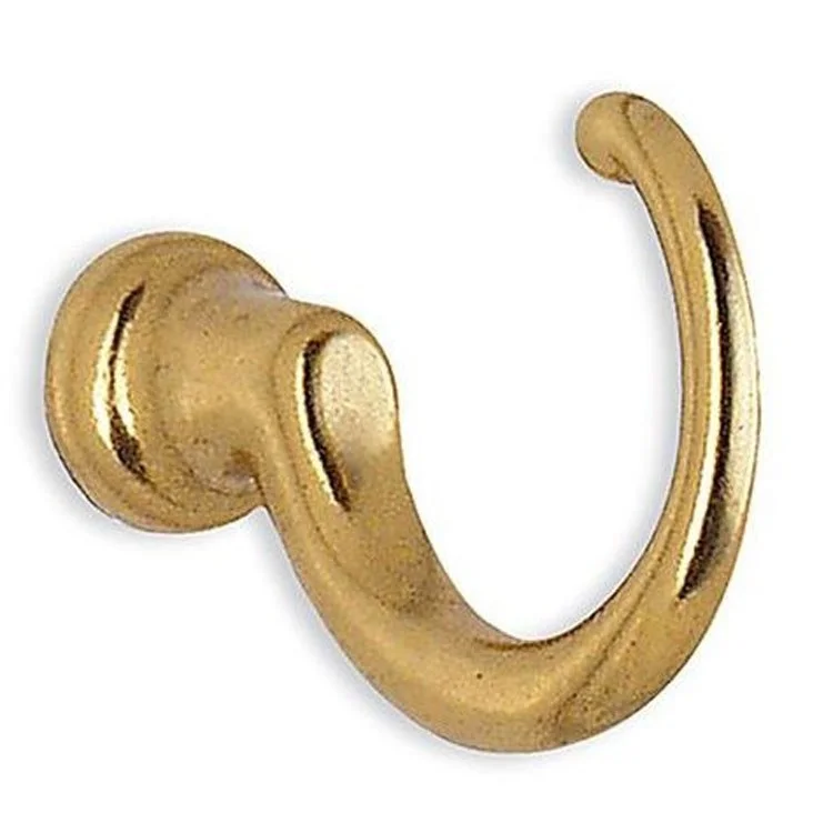 Hook Loop Polished Brass 1-5/8 Inch 1-1/4 Inch Wall Mount Zinc