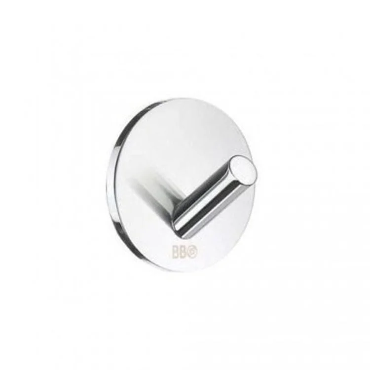 Hook Design Single Polished Chrome 1-1/6 x 1-1/6 x 7/8 Inch 7/8 Inch Wall Mount Stainless Steel