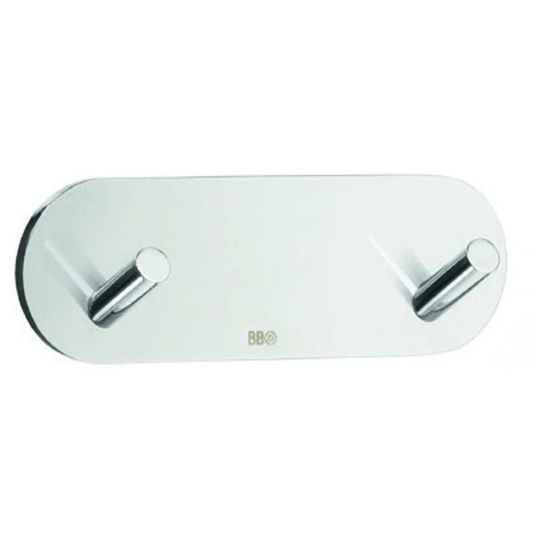 Hook Design Double Polished Stainless Steel 3-1/2 x 5/6 x 1-1/6 Inch 7/8 Inch Wall Mount Stainless Steel