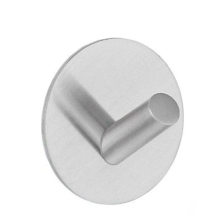 Hook Single White 1-7/8 x 1-7/8 x 1-1/4 Inch 1-1/4 Inch Wall Mount Stainless Steel