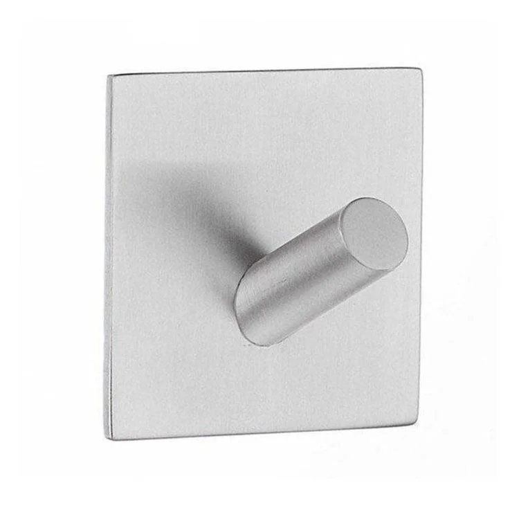 Hook Single White 1-3/4 x 1-1/4 x 1-3/4 Inch 1-1/4 Inch Wall Mount Stainless Steel